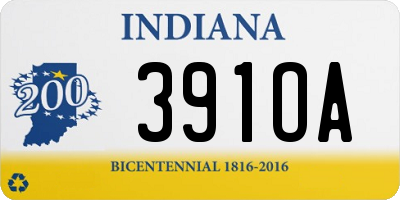 IN license plate 391OA