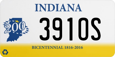 IN license plate 391OS