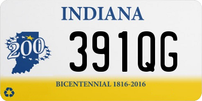 IN license plate 391QG