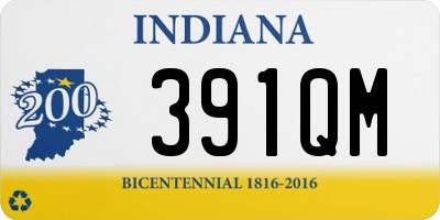 IN license plate 391QM