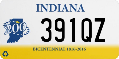 IN license plate 391QZ