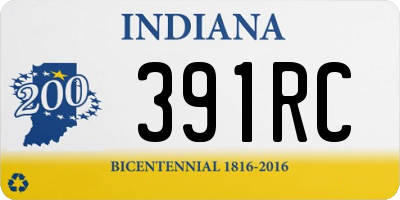 IN license plate 391RC