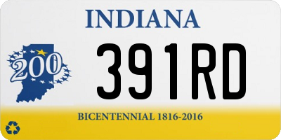 IN license plate 391RD