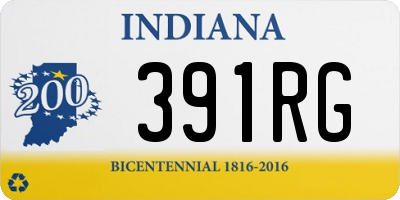 IN license plate 391RG