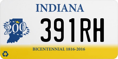 IN license plate 391RH