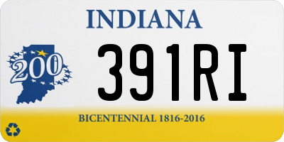 IN license plate 391RI