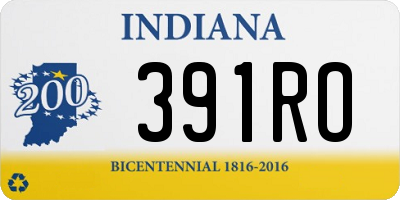 IN license plate 391RO