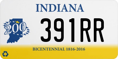 IN license plate 391RR