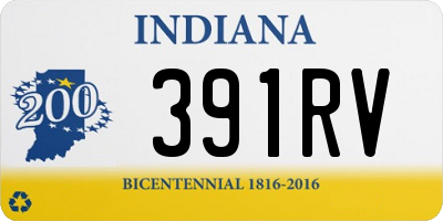 IN license plate 391RV