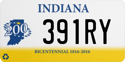 IN license plate 391RY