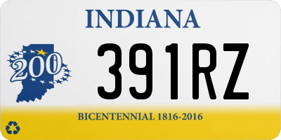 IN license plate 391RZ