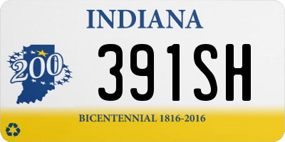 IN license plate 391SH