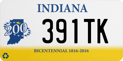 IN license plate 391TK