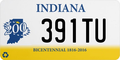 IN license plate 391TU