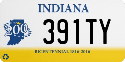 IN license plate 391TY