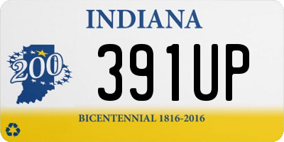 IN license plate 391UP