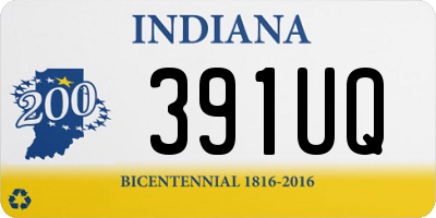 IN license plate 391UQ