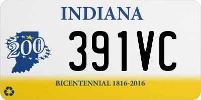 IN license plate 391VC