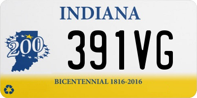 IN license plate 391VG