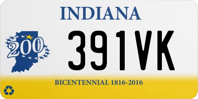 IN license plate 391VK