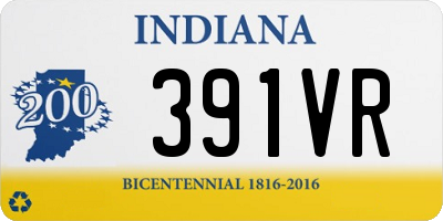 IN license plate 391VR