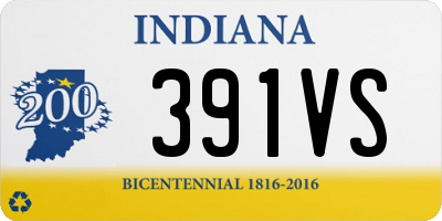 IN license plate 391VS