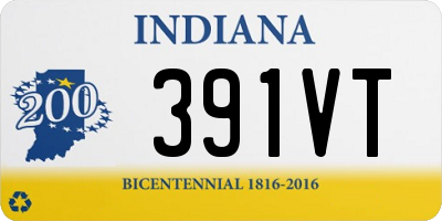 IN license plate 391VT