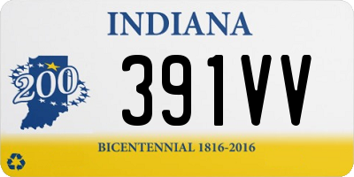 IN license plate 391VV