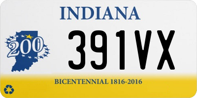 IN license plate 391VX