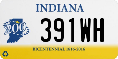IN license plate 391WH