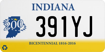 IN license plate 391YJ