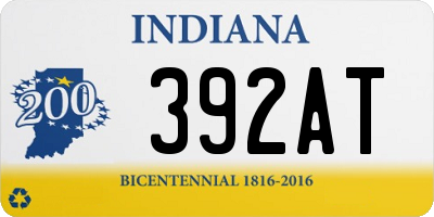 IN license plate 392AT