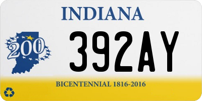 IN license plate 392AY