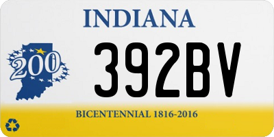 IN license plate 392BV