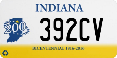 IN license plate 392CV