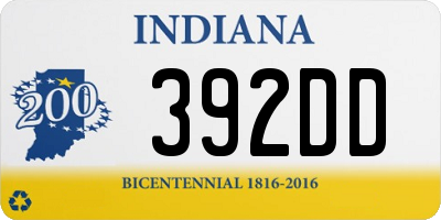 IN license plate 392DD