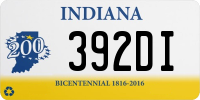 IN license plate 392DI