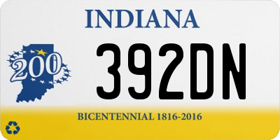 IN license plate 392DN