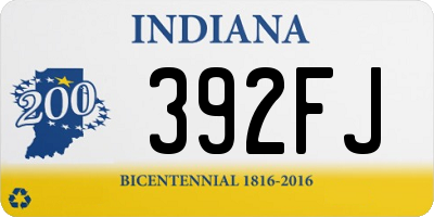 IN license plate 392FJ