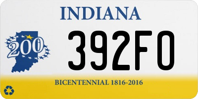 IN license plate 392FO