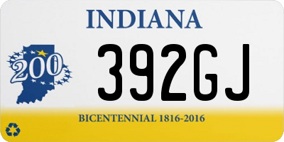 IN license plate 392GJ