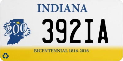 IN license plate 392IA