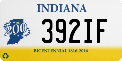 IN license plate 392IF