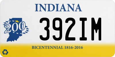 IN license plate 392IM