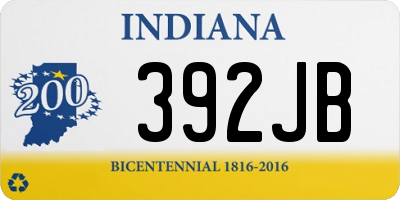 IN license plate 392JB