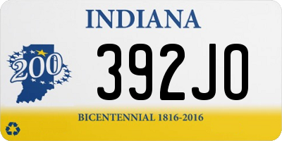 IN license plate 392JO