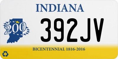 IN license plate 392JV