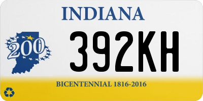 IN license plate 392KH