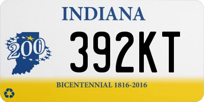 IN license plate 392KT