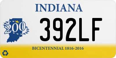 IN license plate 392LF